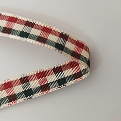 Micomon Red And Green Gingham Ribbon Buffalo Ribbon Checkerd Christmas Ribbon 25 Yards Each Roll 100% Polyester (3/8",Redgreen) #TOP7