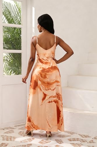 Image of vunahzma Womens Casual Fashion Sleeveless Plus Size Loose Long Sexy Maxi Dress with Pockets