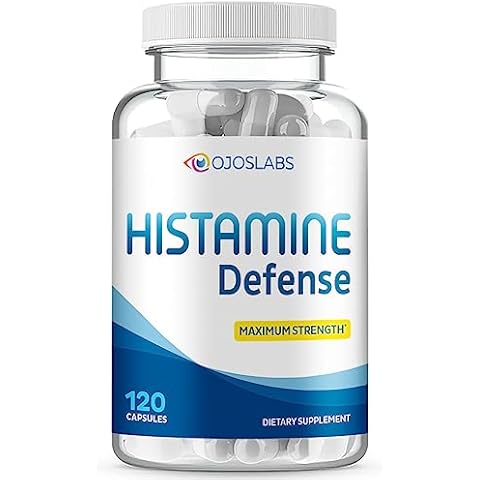 OjosLabs Advanced Histamine Defense - Natural D-Hist Supplement to Block Histamine Intolerance - 120 Capsules Cover