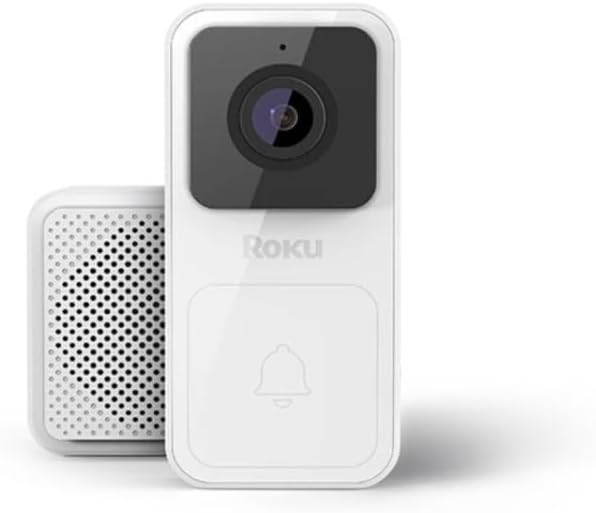 Roku Video Doorbell & Chime SE, DS1000R (Renewed)