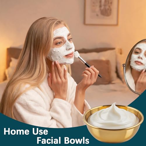 12 Piezas Tazones de Mezcla de Acero Inoxidable para Mascarilla Facial miniatura 4