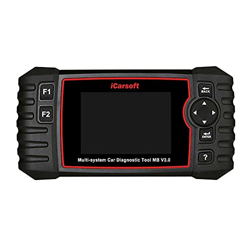 iCarsoft MB V3.0 profesjonalne i wydajne uniwersalne urządzenie diagnostyczne do pojazdów Mercedes/Sprinter/Smart z kolorowym ekranem TFT 10 cm, funkcje OBDII, CANBUS, Czarny