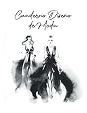 ropa juvenil mujer 2019  Cuaderno Diseño de Moda: 100 Maniquíes de Moda Grandes para Diseñar y Dibujar Fácilmente sus Estilos de Diseño de Moda con Líneas Finas Profesionales de Cerca, Frente, Lado y de Espalda