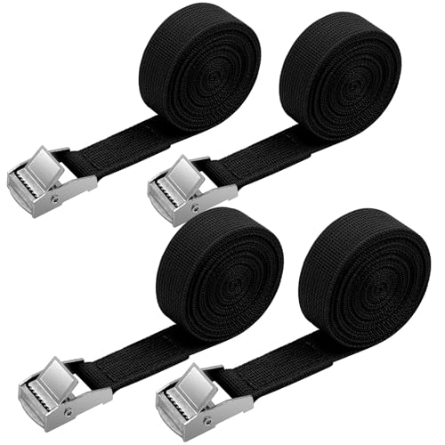 20 Pcs Cam Buckle Tie Down Straps 25mm X 5m Truck Car Cargo Ratchet