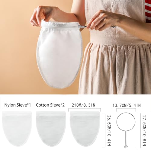 Nut Milk Bag Strainer with Stand Strainers Fine Mesh Bag Cheese Cloth Bag S by FATCAT - Used condition - Image 3