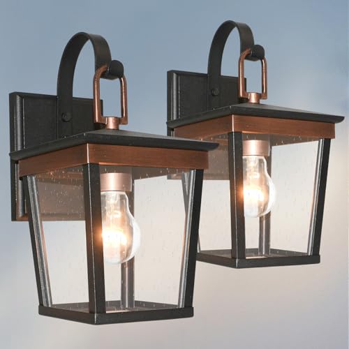 ALVIME 2 Pack Copper Outdoor Wall Sconces, Waterproof Porch Light