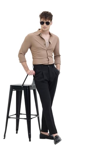 Image of SNITCH PSF Mens Shirts | Slim Fit Design | Poly Blend Fabric, Classic Spread Collar & Full Sleeves, Versatile for Casual & Formal Wear