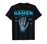 Photo Gallery anatomia di un giocatore camicia scheletro mano videogioco wasd maglietta Photo Gallery anatomia di un giocatore camicia scheletro mano videogioco wasd maglietta