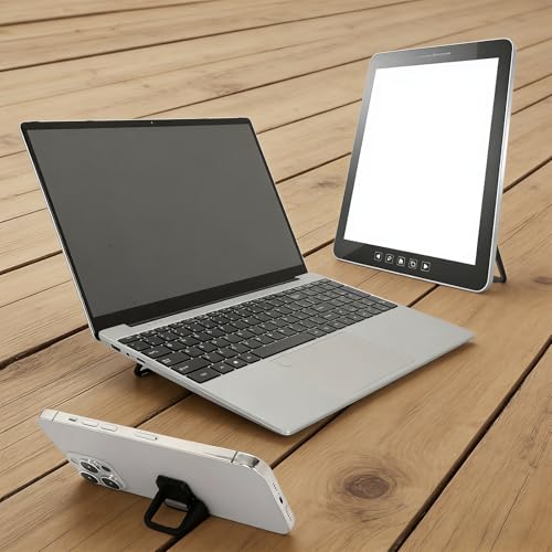 Elevadores adhesivos portátiles para teclado, 4 piezas miniatura 3