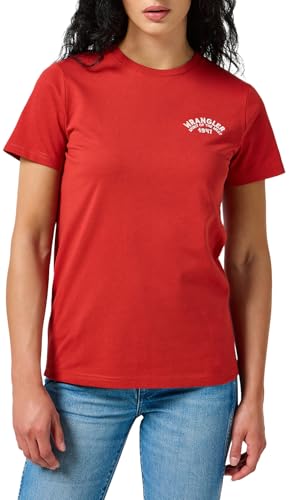 Wrangler Graphic Tee T-shirt för kvinnor, Ketchup, XS