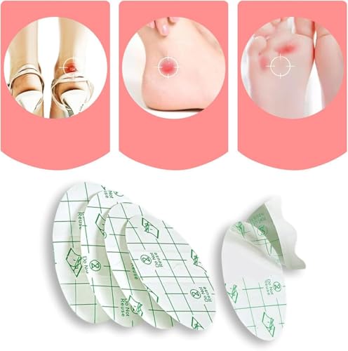 Image of Zealburst Self Adhesive Invisible Heel Anti-Wear Sticker, Waterproof Anti Wear Foot Care Heel Protection Pad, Ultra-thin transparent self-adhesive heel anti-friction sticker, Prevent Blisters (100PCS)