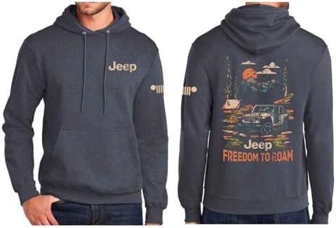 Jeep Midweight Fleece Hoodie – Supersoft 52/48 Cotton-Poly Blend Sweatshirt with Lined Hood – Officially Licensed image 3