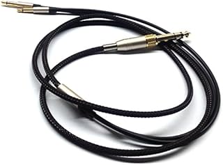 Replacement Audio Upgrade Cable Compatible with Denon AH-D600, AH-D7200, AH-D7100, AH-D9200, AH-D5200, Meze 99 Classics, Focal Elear Headphones Black 1.5meters/4.9ft