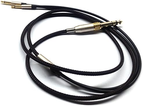ABLET Replacement Audio Upgrade Cable Compatible with Denon AH-D600, AH-D7200, AH-D7100, AH-D9200, AH-D5200, Meze 99 Classics, Focal Elear Headphones Black 1.5meters/4.9ft