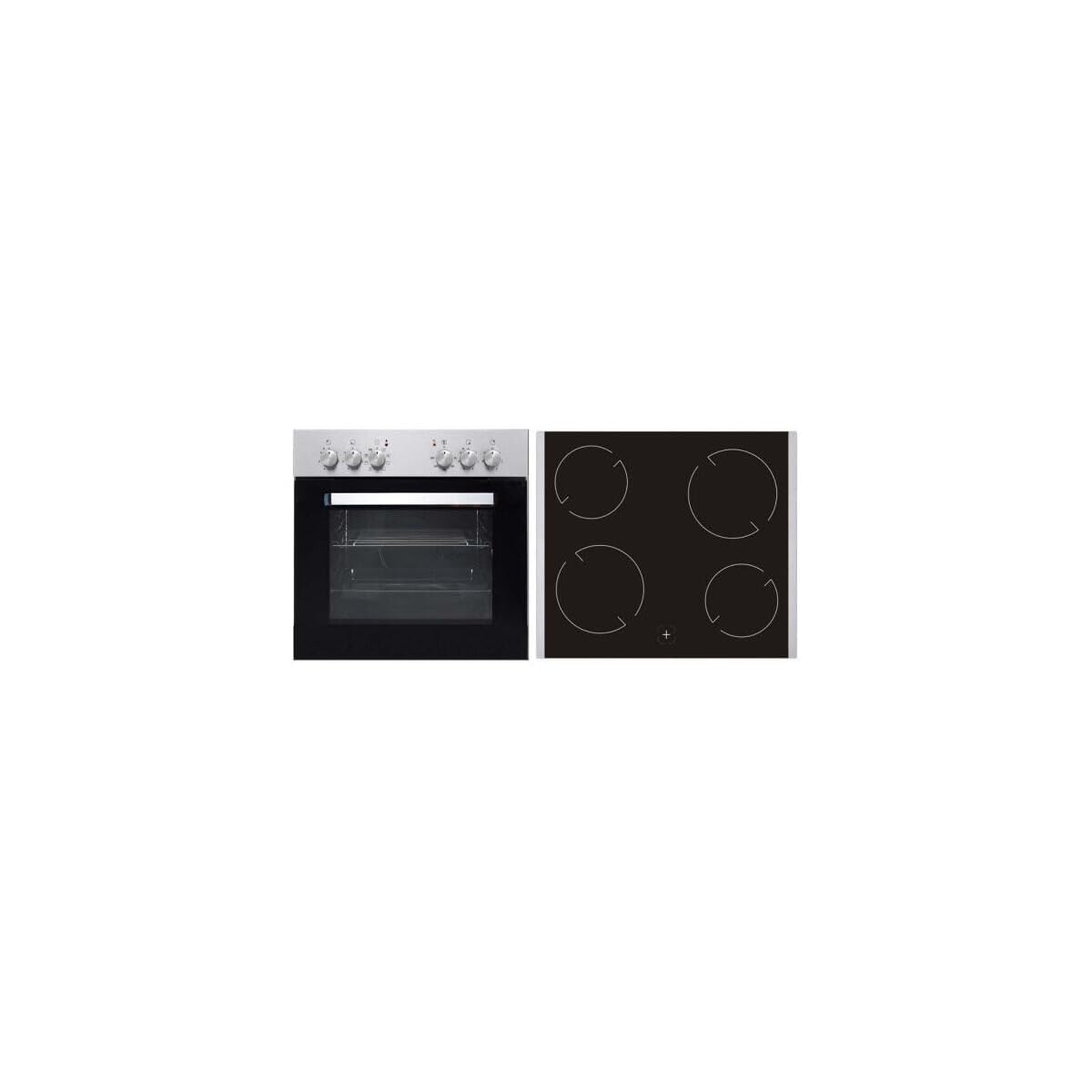 PKM BIC7 GK IX-2 | 7 funciones de horno | 56 litros de espacio de cocción | Panel de acero inoxidable | 8300 W | vitrocerámica con bordes de choque | Incluye sartén para grasa y parrilla | Clase de