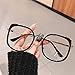 WWWL Lunettes pour Lire, Mode Square Square Square Femmes Lunettes Cadre Vintage Clair Anti-Blu-Ray Eyewear Hommes Optique Cadre Rose Cadre (Frame Color : Black, Size : +250)