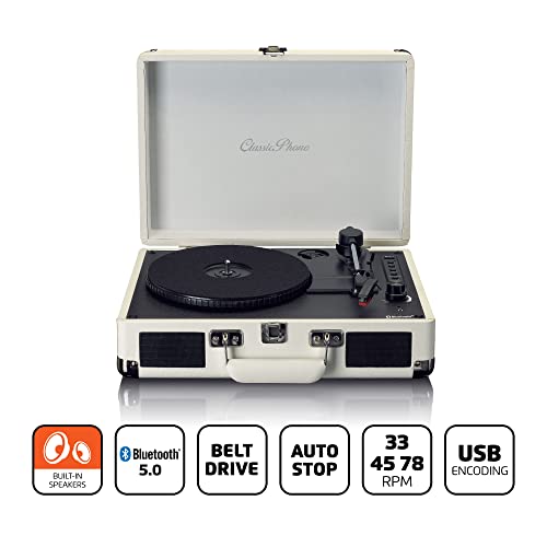Classic Phono Lenco TT-115 crème - Les Beatles, Paul McCartney, John Lennon, RIngo Starr, George Harrison Classic Phono Lenco TT-115 crème – Image 3