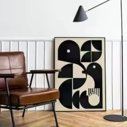 Toile abstraite moderne pour habiller un grand mur vide sans cadre