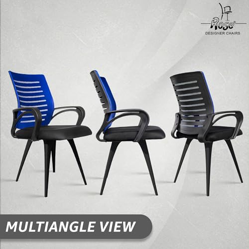 Image of ROSE Elite | 3 Years Brand Warranty | Ergonomic Office Chair, Study, WFH, Revolving, Rolling, Desk, Task, Laptop, Student Chair (Blue, Elite MB Reception)