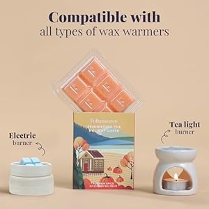 Folkulture Wax Melts Wax Cubes Strong Scent, Set of 5 Scented Wax Melts (30pc), Candle Warmer Wax Melts or Candle Wax Melts, Soy Wax Melts for Warmer, Candle Melts, Pumpkin Wax Melts Folkulture Wax Melts Wax Cubes Strong Scent Set of 5 Scented Wax Melts 30pc Candle Warmer Wax Melts or Candle Wax Melts Soy Wax Melts for Warmer Candle Melts Pumpkin Wax Melts