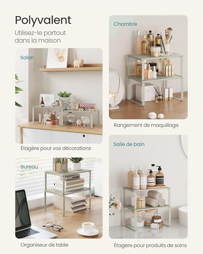 SONGMICS Étagère à épices KCS002K01 Beige