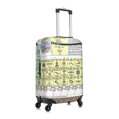 Periodic Table Of Elements Print Luggage Suitcase Covers Elastic Washable Luggage Protector Luggage Covers For Suitcase3