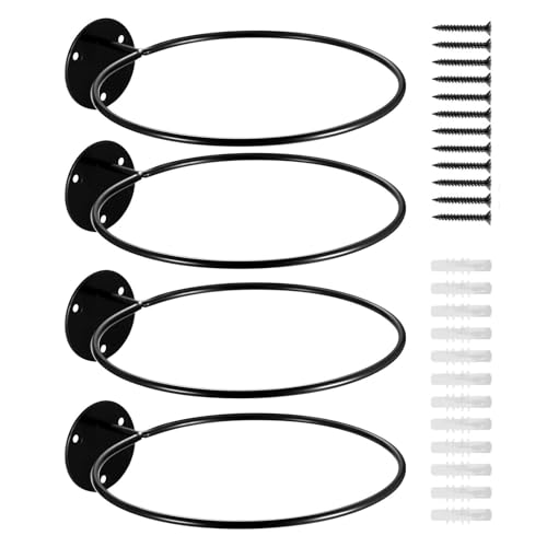 Soporte para balones de pared negro organizador de metal para garaje y casa