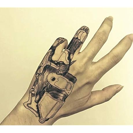 Steampunk Mechanical Fingers: Unique and Intriguing Temporary Tattoos