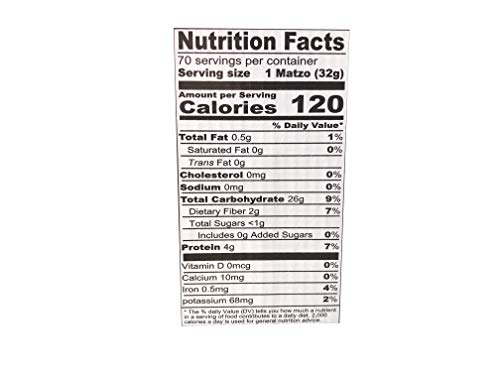 Jerusalem Matzos Passover Matzos, 5 - 1 Lb Packages With One Resealable Stay-Fresh Pouch #TOP4