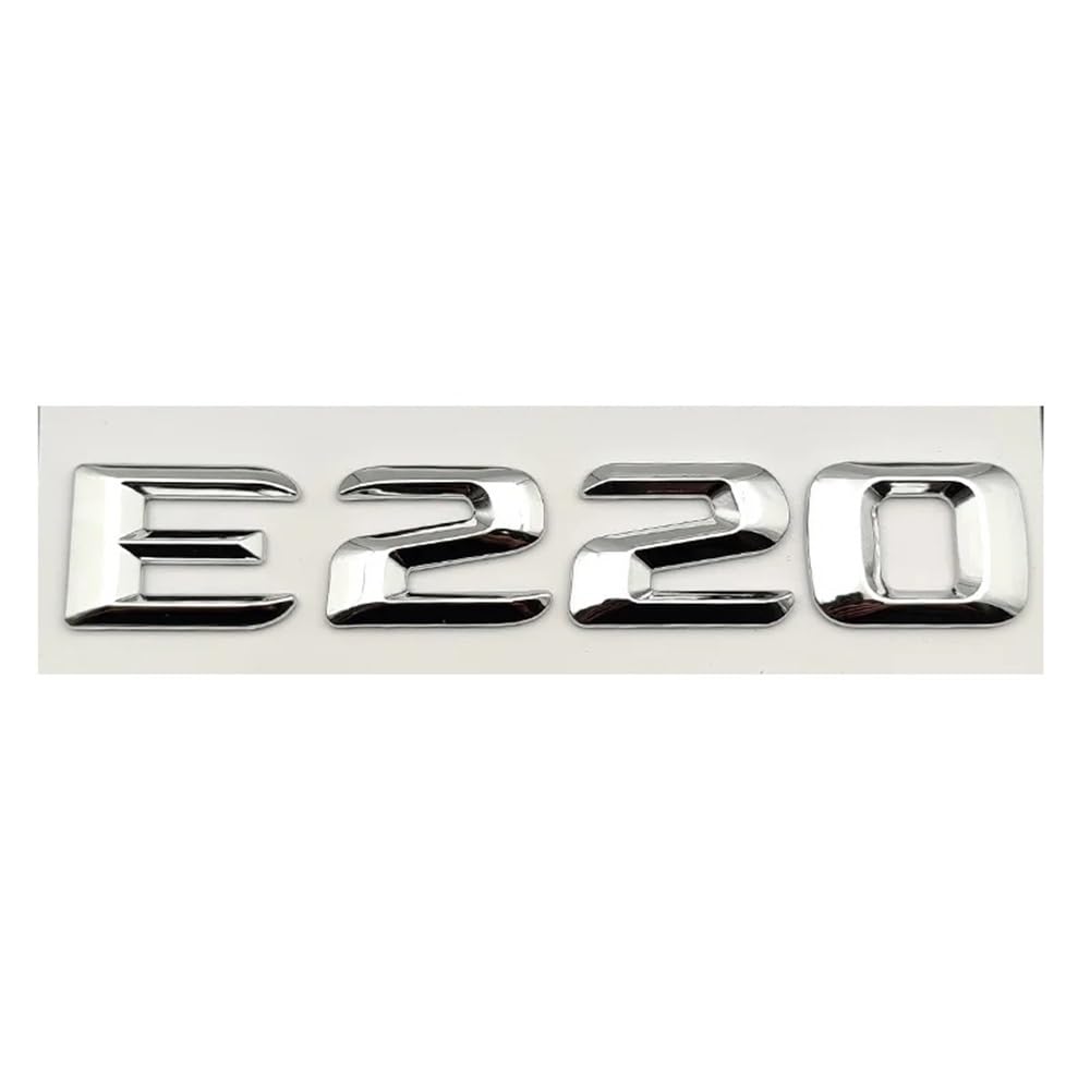 YTQMoreBNZ YYDStes ABS Self-adhesive Letters Compatible With Car Stickers For Mercedes-Benz E200 E220 E260 E320 E350 CDI 4matic