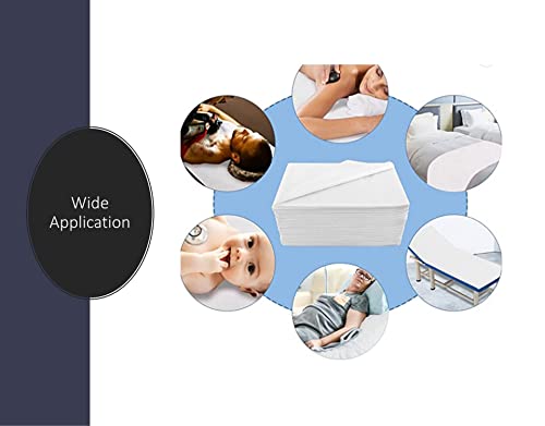 Image of Gypsy 20 Pcs Non-Woven Disposable Bedsheet | 32 x 72 Inc - White | Massage Table, Salon, Spa, Parlour, Clinics,Travel, Hospital & Hotels | Thick Breathable,Waterproof & Oilproof Bed Cover