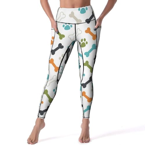 Legging de sport patte d'os de chien idéal pour vos séances de yoga et gym S
