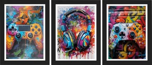 Kit 3 Quadros Decorativos com Moldura Preta – Impressão Digital c...