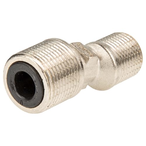 tecuro S-Anschluss (schallreduziert) für Wandarmaturen 3/4 x 1/2 Zoll, Messing vernickelt