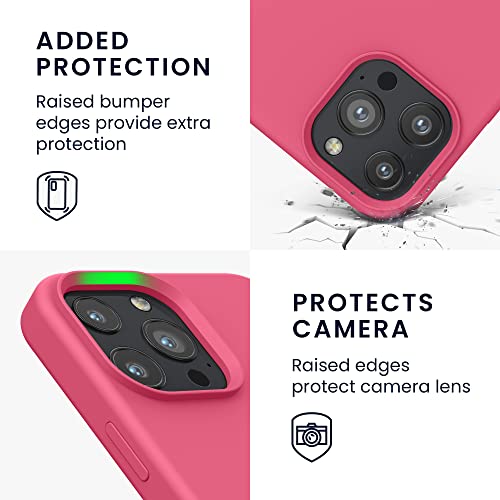 kwmobile Case Compatible with Apple iPhone 13 Pro Max Case - TPU Silicone Phone Cover with Soft Finish - Awesome Pink - Image 3