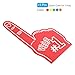 PATIKIL Giant Foam Finger 18 Inch, 5 Pcs Number 1 Foam Hand EVA Foam Finger Cheerleading Accessories for Sports Events Baseball Basketball Soccer Games, Multicolored