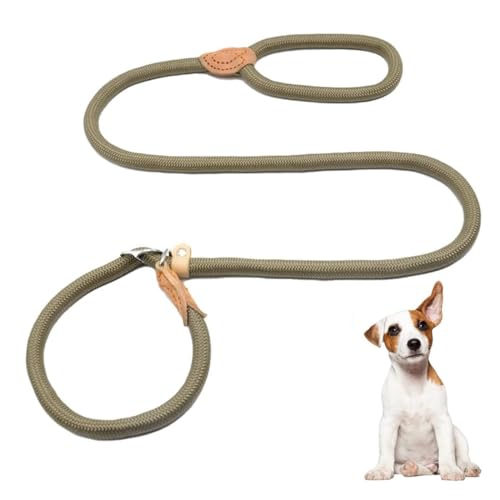 Guinzaglio per cane Regolabile, Nylon per Cuccioli e Cani di Taglia Media, Addestramento Retriever Nero