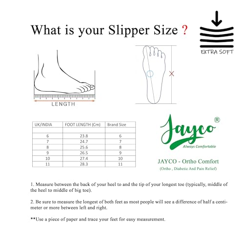 Image of Jayco Ortho Comfort Slippers - Pain Relief with Soft Breathable Fabric, Perforated Hole Design with Cozy Fit, and Durable Construction for All-Day Ease