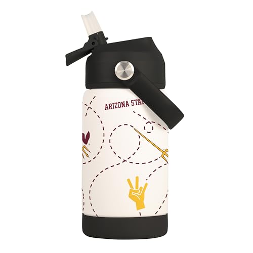 Image of Logo Brands NCAA Mascot Stainless-Steel Kids Bottle -Soft Silicone Mouthpiece, Easy To Carry, Kid-Friendly Design- Great For School & On-The-Go