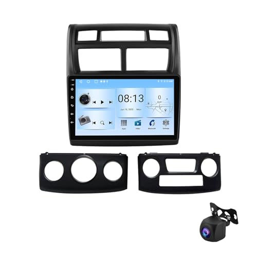 Android 13 Voiture Navigation Stéréo Lecteur Multimédia pour KIA Sportage 2007-2012 9 Pouces HD IPS Écran Tactile Radio avec WiFi Bluetooth Support Commande au Volant RDS(T 4G+WiFi 8Core 8G+128G)