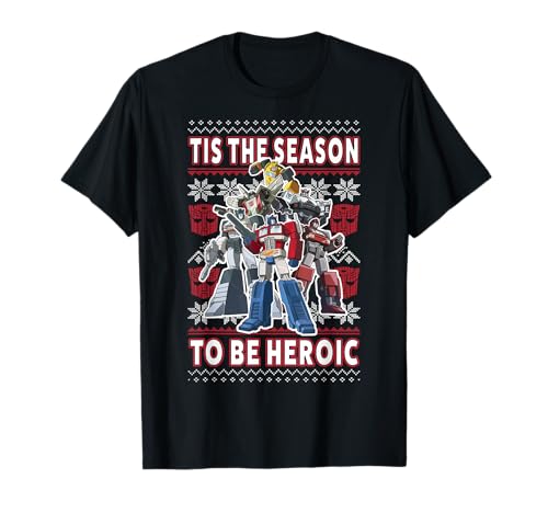Image of Transformers Christmas Autobots Heroic Season Ugly Sweater T-Shirt