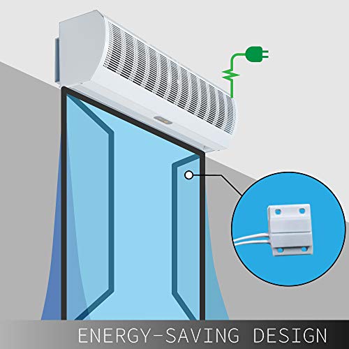 Wostore 36 Inch Air Curtain Super Power 3 Speeds Commercial Indoor Household with Free Magnetic Door Switch - Thumbnail 2