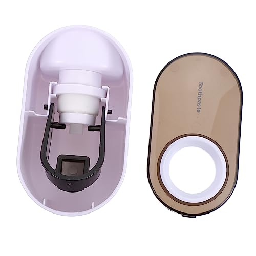 PHENOFICE Simple Automatic Toothpaste Squeezer Wall-Mounted Toothpaste Dispenser Squeeze Set Beauty Cream Squeezer No Punching Easy to Install