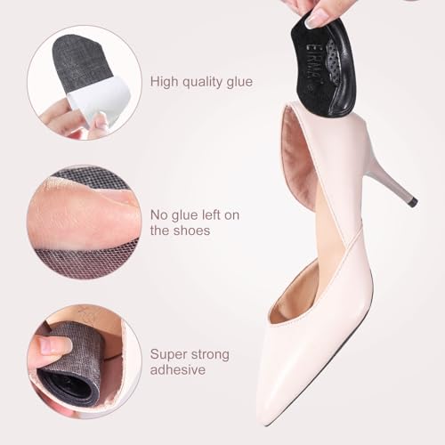 Image of Heel Pads for Shoes:that are Too Big, Heel Cushion for Womens Shoes Soft High Heel Comfort Pads Heel Protectors for Loose Shoes, Stop Heel Pain, Heel Blisters(4 Pairs)