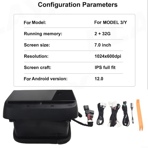 Écran tactile pour Tesla Model Y et 3 avec commandes de confort premium