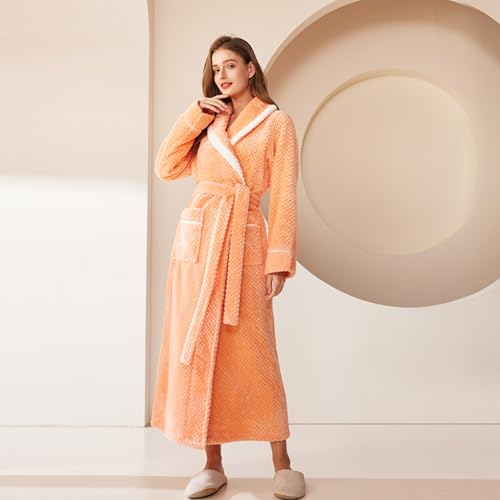 Mens and Womens Robe Fuzzy, Plus Size Bathrobes(M-3XL), Unisex Plush Adult Bathrobe for Bathroom2