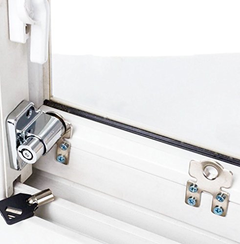 dingchi (100pcs) Sliding Window Lock Child Safety Protection Lock Anti-theft Door Lock Push/Pull Window Limit Locks (1PCS/lot)