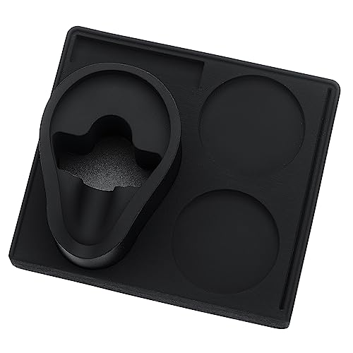 Normcore Espresso - Estación de apisonamiento de portafiltro de 58 mm, estación de apisonamiento compacta, alfombrilla de esquina barista con soporte de portafiltro, almohadilla de soporte para