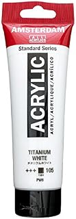 Amsterdam ACRY.Paint Titan WHTE, Titanium White, 120 ml (Pack of 1)