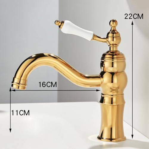 Mitigeur vintage de salle de bains pour vasque rétro et ambiance authentique - 2